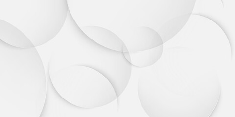 White Abstract Circle Background. Modern trendy design in vector illustration