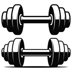 dumbbell isolated on white background