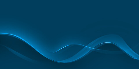 Fototapeta premium Abstract flowing waves background with smooth gradient.