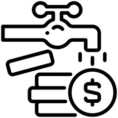 passive income icon isolated on white background. vector illustration icon for passive Income and investment