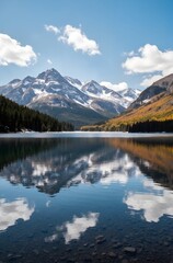 mountain lake in the mountains