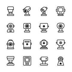 camera vision line art creative design