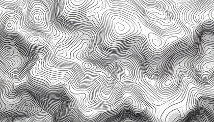 Abstract topographic map