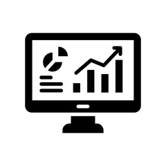 Dashboard Icon Vector Illustration Glyph Version