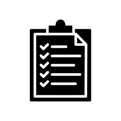 Report Icon Vector Illustration Glyph Version