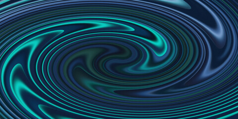 Fototapeta premium Abstract swirling pattern of teal and deep blue colors creating a mesmerizing fluid motion effect for digital art