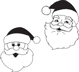 santa claus and snowman