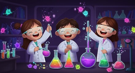 Cartoon Kids as Tiny Chemists55