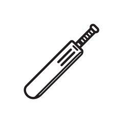 Cricket Bat Line Art Artistic Simple Style