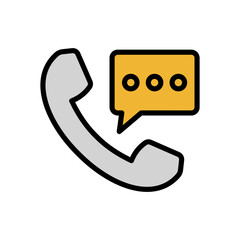 Call Center Icon Vector Illustration Color Version