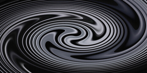 Abstract swirl pattern textured grayscale dynamic circular motion repeating lines flowing ripples and waves