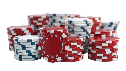 stack of poker chips isolated on transparent background Remove png,