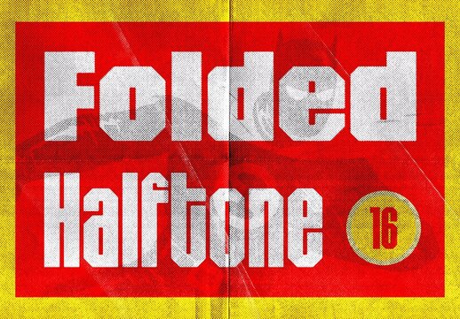 Creased Halftone Textures Collection