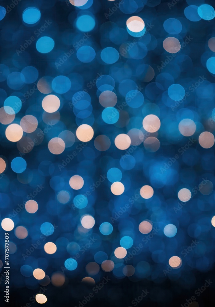 Aufkleber twinkling lights: an abstract composition features a mesmerizing display of bokeh, with soft, ethere