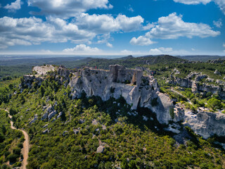 Castle in Les Baux-de-Provence, France