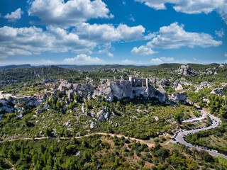 Castle in Les Baux-de-Provence, France