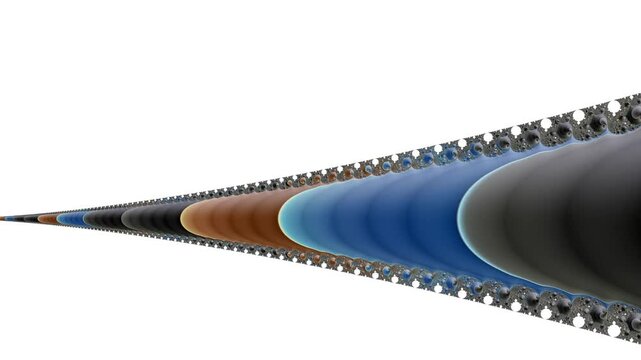 Spiraling tendrils unfold in recursive waves of organic motion