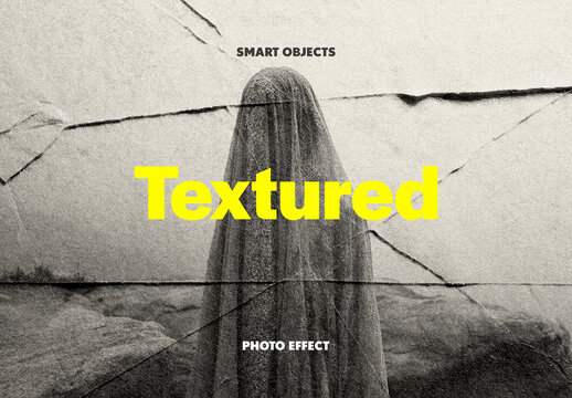 Vintage Paper Texture Photo Effect Mockup