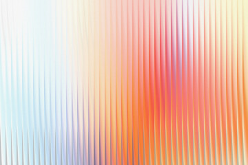 Abstract background with vertical lines in pastel colors isolated on white background