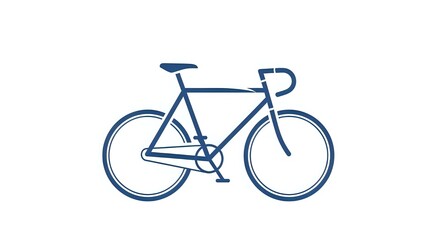 Obraz premium bicycle silhouette vector