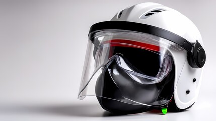 Modern Protective Helmet with Full Face Shield for Safety Use