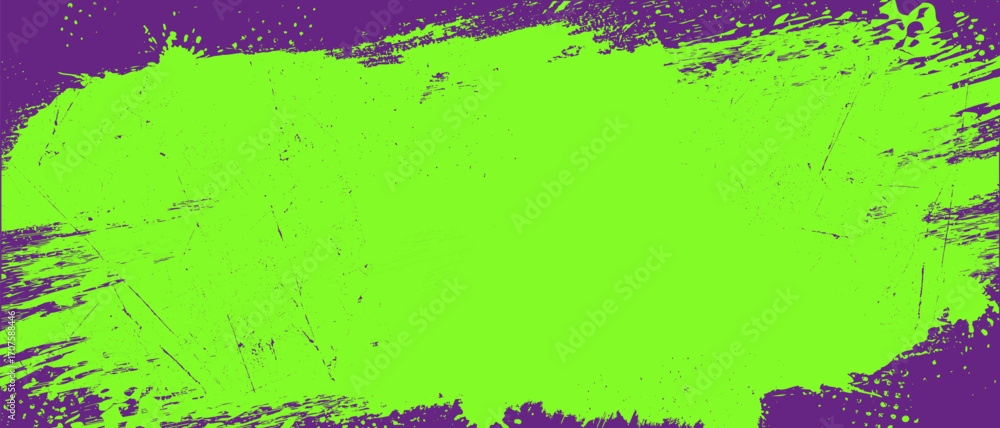 Poster grungy scratchy halftone green and violet texture background