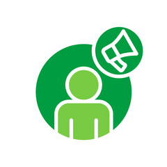Agent Icon Vector Illustration Green Version