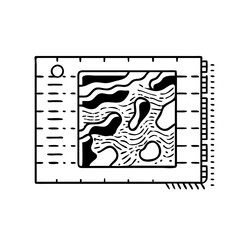 Vector art of microchip showcasing complex network topology, representing advanced computing and data processing capabilities