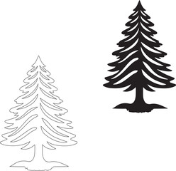 Obraz premium christmas tree vector