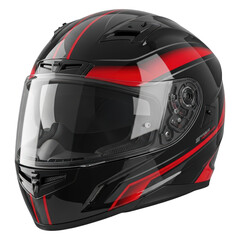 Fototapeta premium Full Face Motorcycle Helmet with Aerodynamic Design and Integrated Visor
