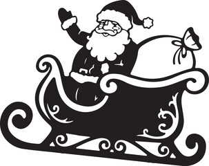 santa claus on a sleigh