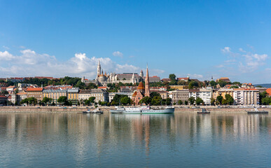 Panorama of Budapest with Matthias Church
The Church of the Assumption of the Buda Castle and Danube River