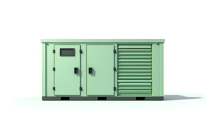 Ecology A digital renewable energy storage hub, isolated on a white background, for green technology branding, eco-friendly visuals, and sustainable (2)