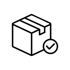 Order Icon Vector Illustration Line Version