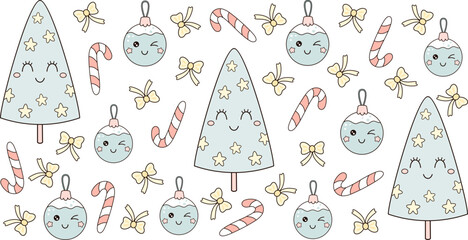 Merry Christmas 16oz libbey glass can wrap. Groovy Christmas tree, ornaments, coquette bows and lollipops. Holiday tumbler wrapping