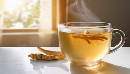 “Fresh Ginseng Roots and Textures – Hyper-Realistic Ingredient Photography”