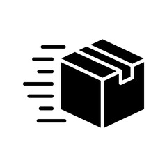 Delivery Icon Vector Illustration Glyph Version