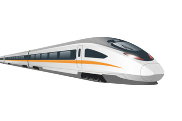 Modern high speed train ready for efficient transportation solutions