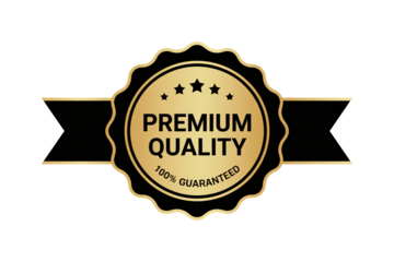 Trust this premium quality golden seal for a guaranteed satisfaction