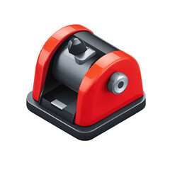 Red,  mechanized,  compact device