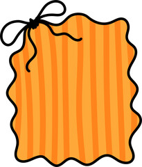 Doodle drawing note frame. Hand drawn bullet journal element with copy space
