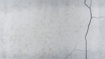Fototapeta premium Cracked White Wall Texture with Vertical Fracture and Subtle Pattern.