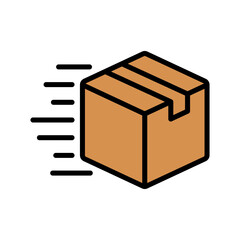 Delivery Icon Vector Illustration Color Version