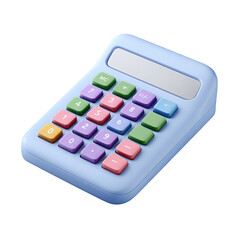 Pastel-colored calculator