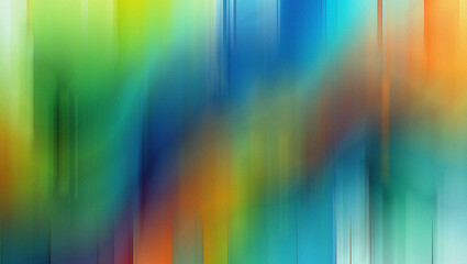 Abstract Background with Blurred Vertical Streaks of Green Blue Orange Yellow and Red Colors gradient