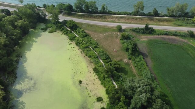 Monitoring Algae Growth from Above &mdash; Freshwater Lake (Summer)
