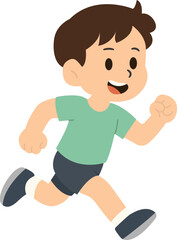 달리는 남자의 일러스트