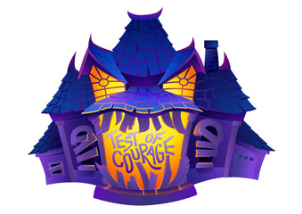 Fototapeta premium Halloween spooky haunted house