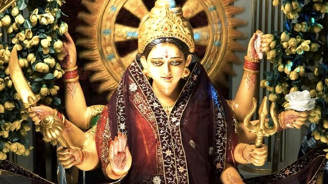 Happy Navratri, Maa Durga Idol Navratri Celebration Video