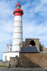 Saint Mathieu Lighthouse, Pointe Saint-Mathieu, Finistere, Brittany, France